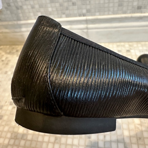 Vionic Black Leather Amorie Ballet Flat Retired with Arch Support - Picture 5 of 11